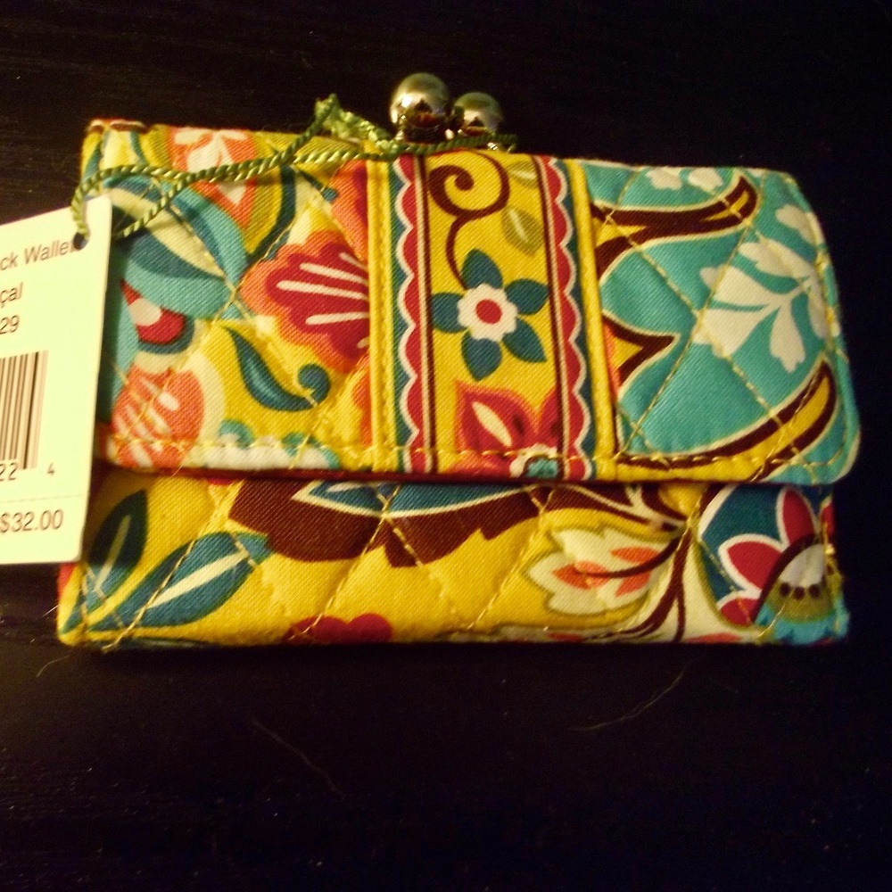 Vera Bradley Small Kisslock Wallet